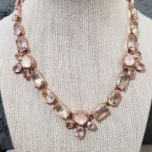 Rose gold and pink necklace